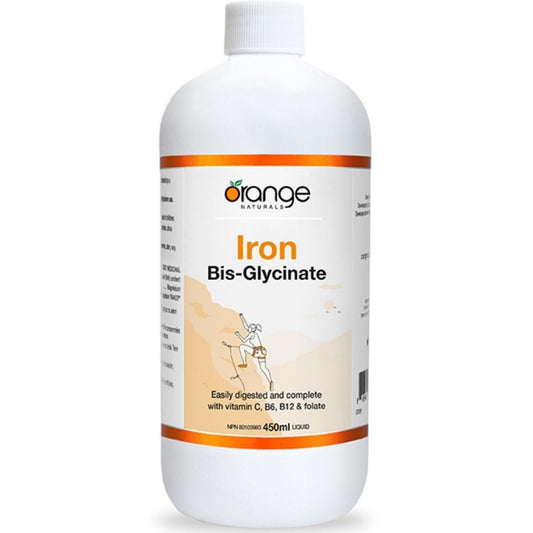 Orange Naturals Iron Bis-Glycinate, 450ml