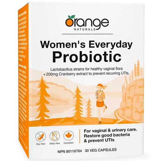 Orange Naturals Women's Everyday Probiotic, 30 Vegetable Capsules