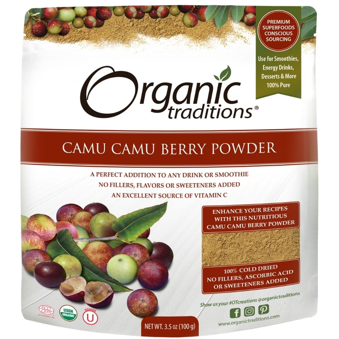 Organic Traditions Camu Camu Berry Powder – Vitamart.ca