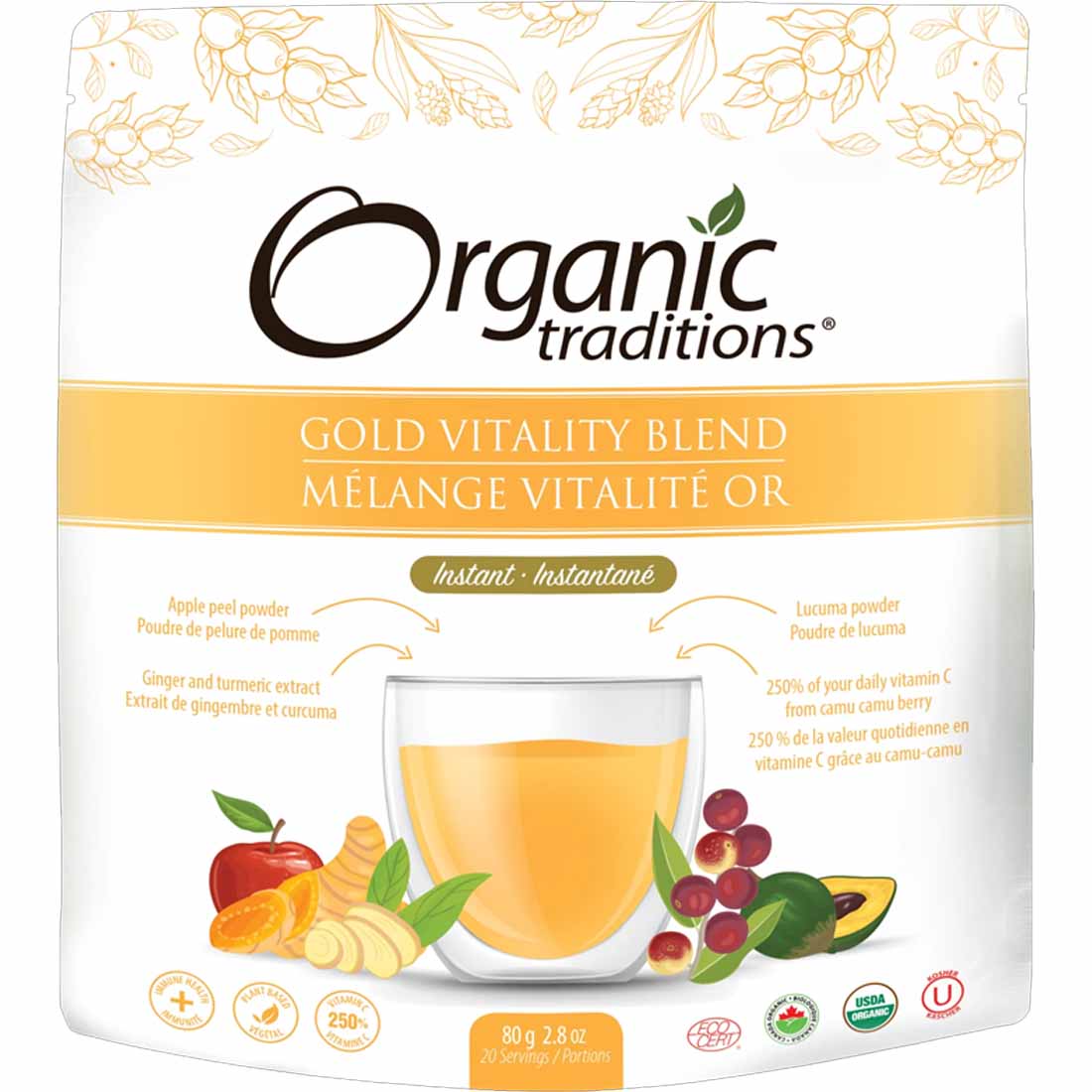 Organic Traditions Gold Vitality Blend, 80 g