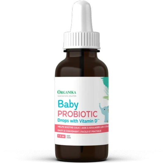 Organika Baby Probiotic Drops with Vitamin D, 7.5 ml