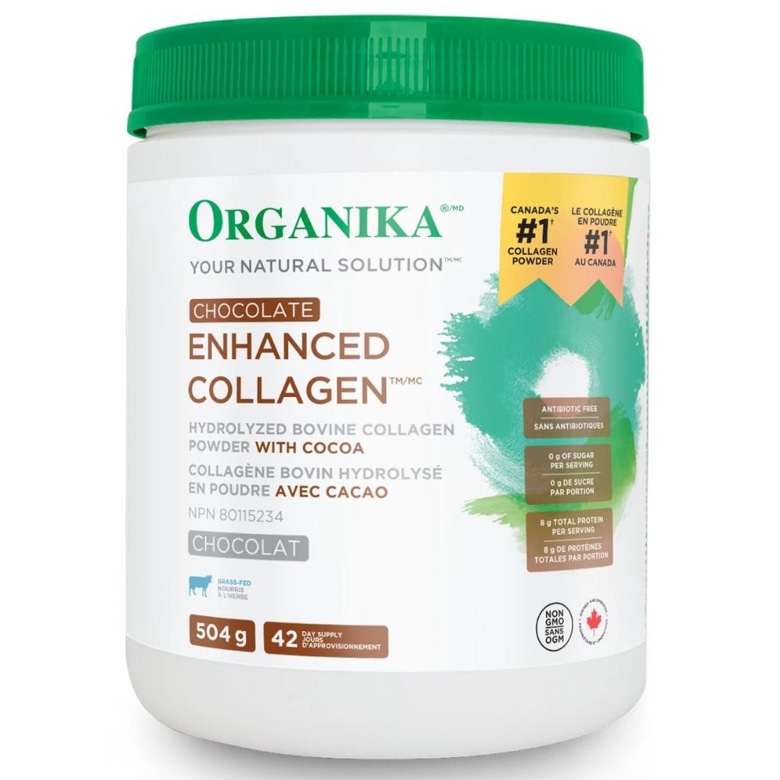 Organika Enhanced Collagen Powder (100% flavourless hydrolyzed collagen peptides)