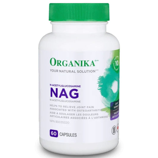 Organika NAG (N-Acetylglucosamine), 500mg, 60 Capsules