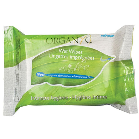 Organ(y)c Intimate Hygiene Wet Wipes, 20 Wipes