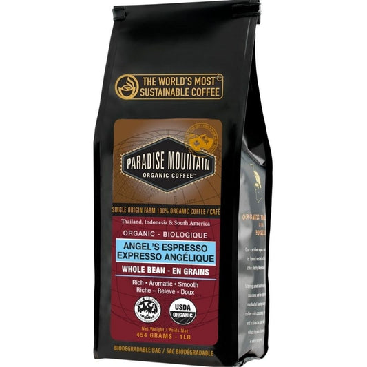 Paradise Mountain Organic Coffee Angels Espresso Blend