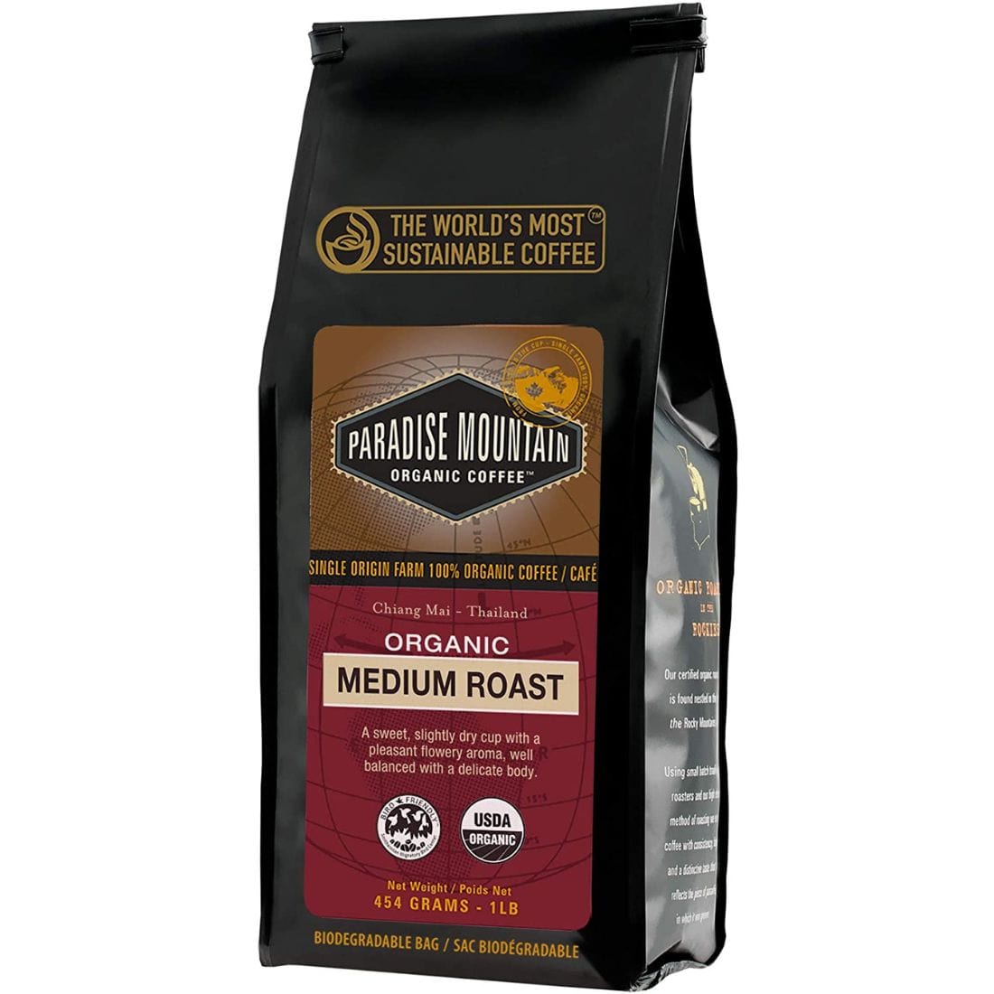 Paradise Mountain Organic Coffee Medium Roast Ground