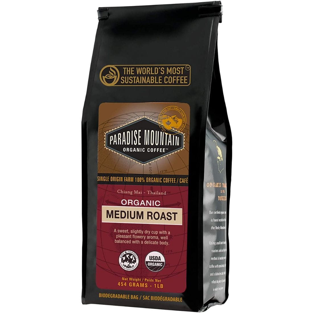 Paradise Mountain Organic Coffee Medium Roast Ground