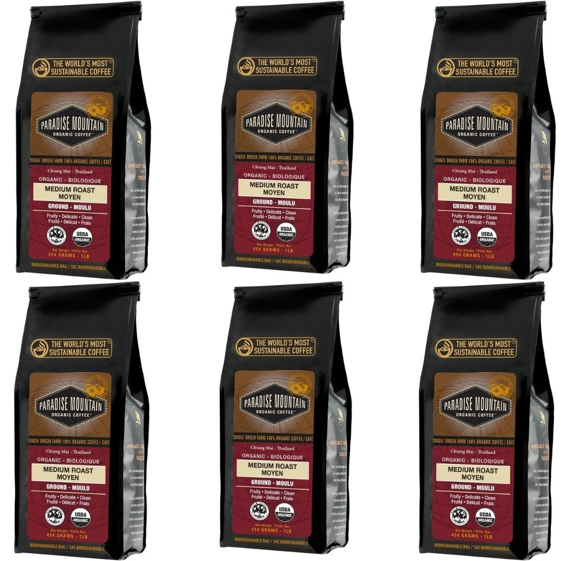 Paradise Mountain Organic Coffee Medium Roast Ground