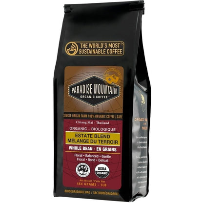 Paradise Mountain Organic Coffee Estate Blend Whole Bean