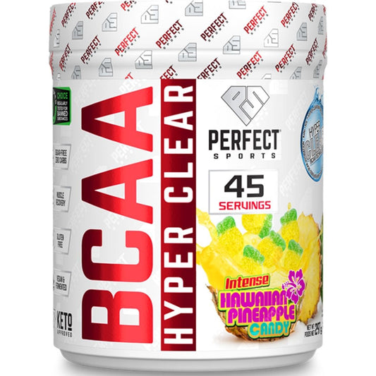 Perfect Sports BCAA Hyperclear (Fermented and Vegan), 45 Servings