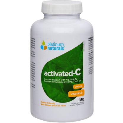 Platinum Naturals Activated-C 200mg Activated Vitamin C Capsules
