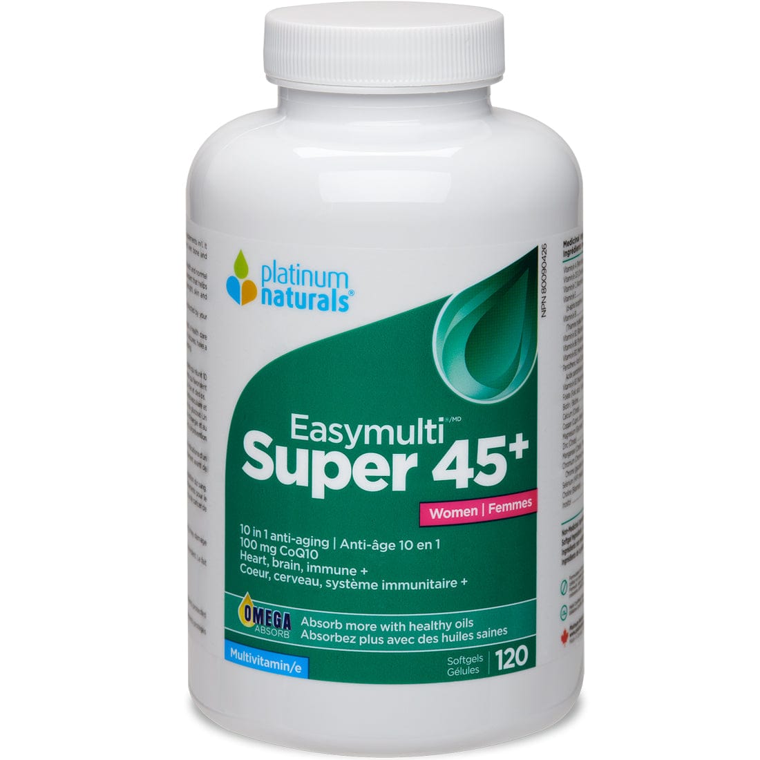 Platinum Naturals Multivitamin Super EasyMulti 45+ for Women (Updated Formula!)