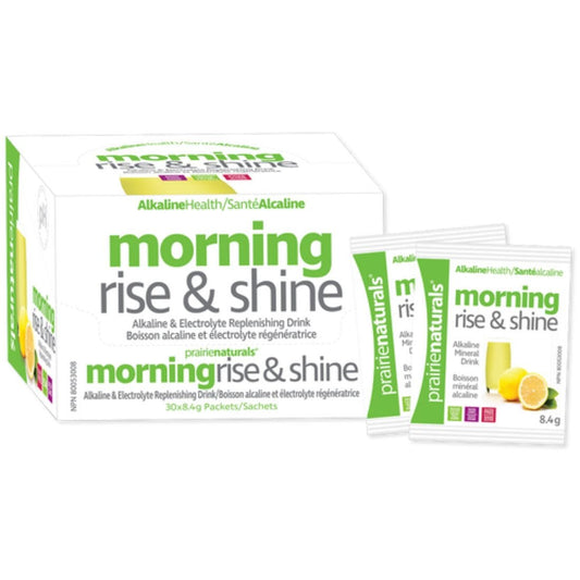 Prairie Naturals Morning Rise & Shine, pH Balancing Alkalizing Drink Mix, 75% off Clearance, Final Sale, Expires Nov 2025