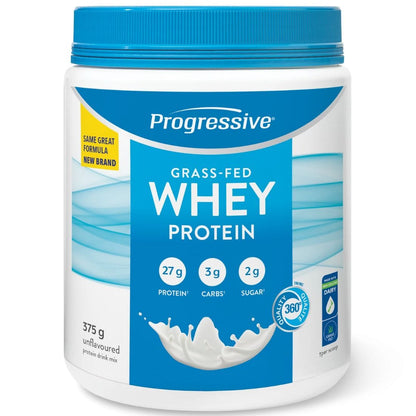 Progressive Grass Fed Whey Protein, 100% New Zealand Whey, Gluten Free Whey Protein Powder