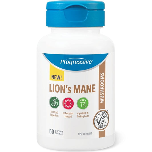 Progressive Lion's Mane, 60 Vegetable Capsules