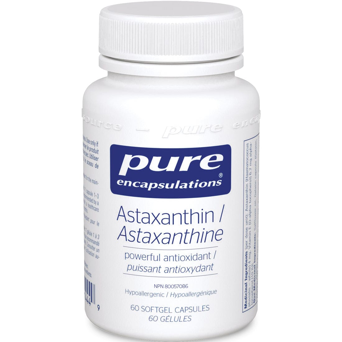 Pure Encapsulations Astaxanthin 60 Capsules