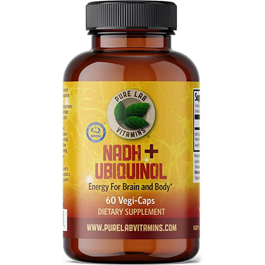 Pure Lab Vitamins NADH + Ubiquinol, 60 Capsules