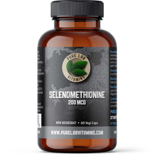 Pure Lab Vitamins Selenomethionine 200mcg, 60 Capsules