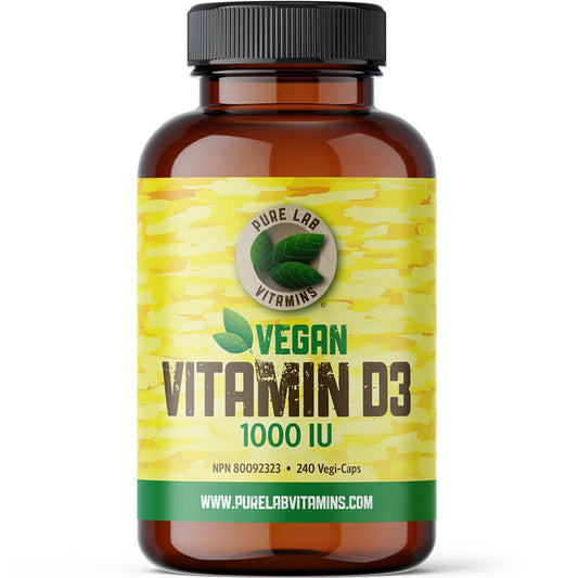 Pure Lab Vitamins Vegan Vitamins D3 1000IU, 240 Capsules