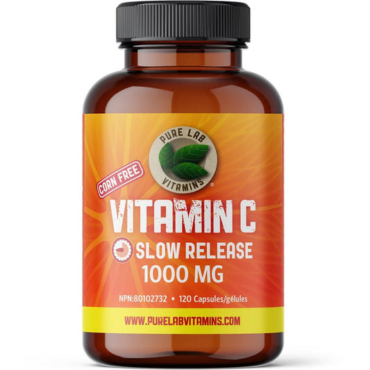 Pure Lab Vitamins Vitamin C 1000mg Slow Release, 120 Capsules