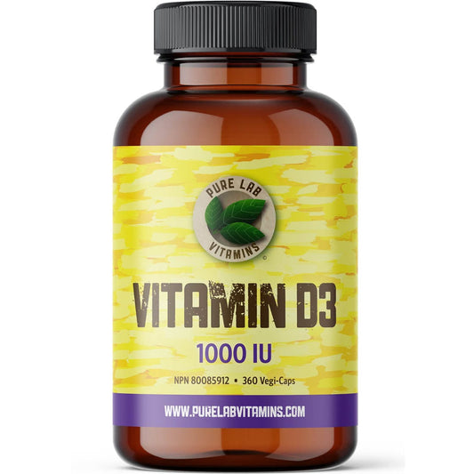 Pure Lab Vitamins Vitamin D3 1000IU, 360 Capsules