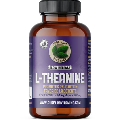 Pure Lab Vitamins L-Theanine 200mg Slow Release