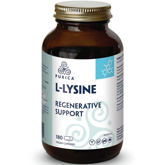 Purica L-Lysine 500mg, 180 Vegan Capsules
