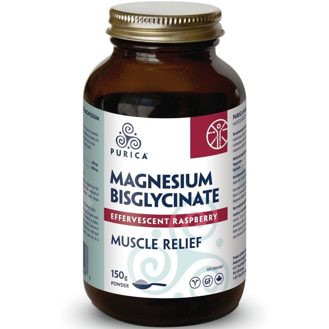 Purica Effervescent Magnesium Bisglycinate Powder
