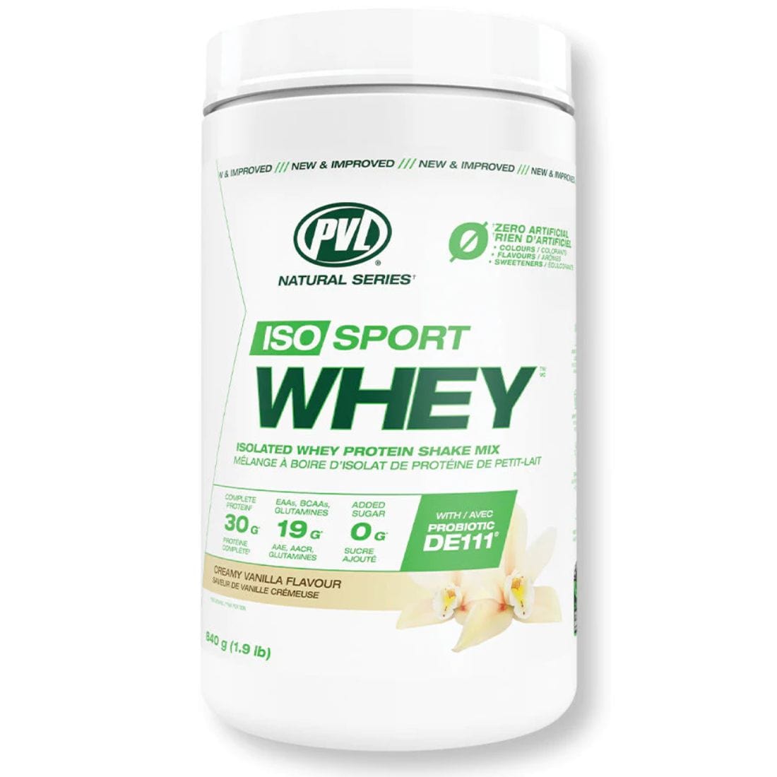 PVL 100% Natural Iso Sport Whey Isolate, Grass Fed