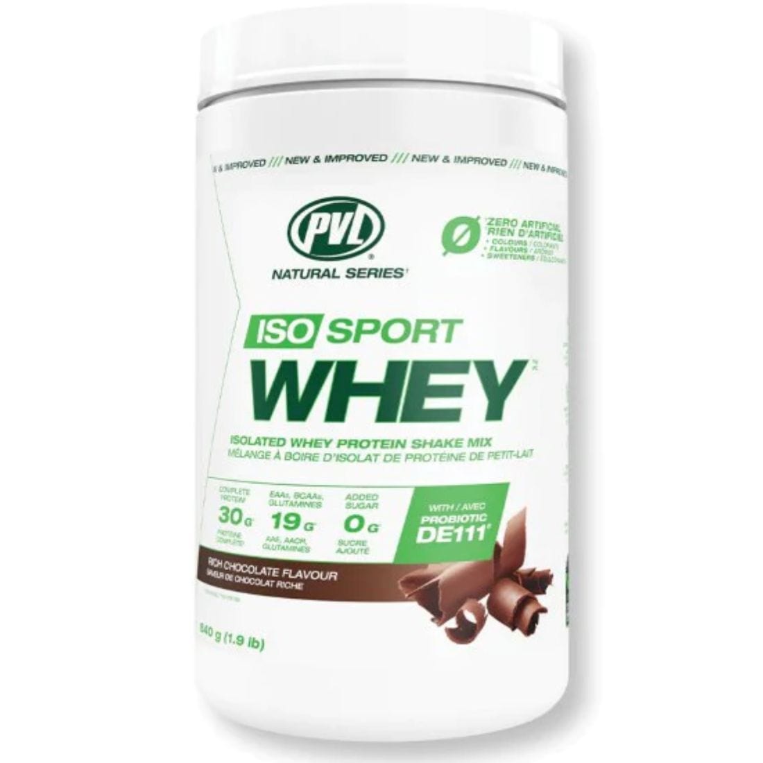 PVL 100% Natural Iso Sport Whey Isolate, Grass Fed