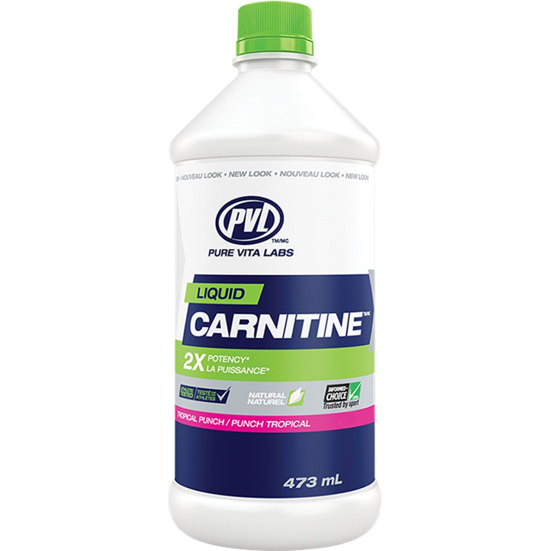 PVL Liquid Carnitine 473mL, Tropical Punch
