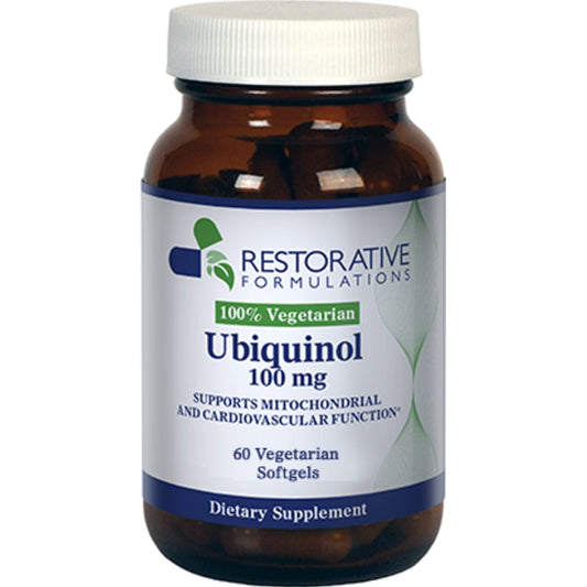 Restorative Formulations Ubiquinol 100mg, 60 Vegi-Softgels