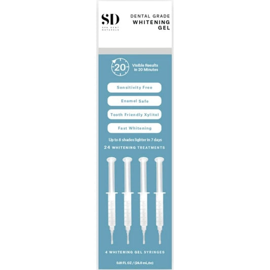 SD Naturals Whitening Gel Syringes, 4 pk