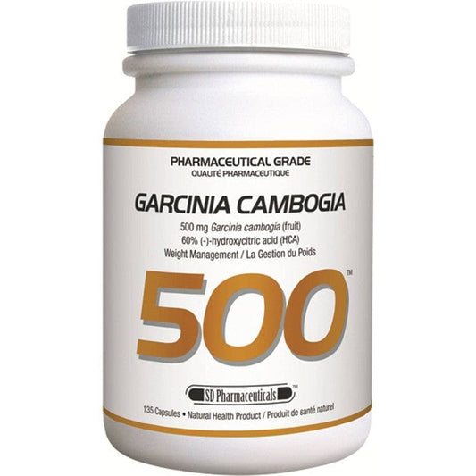 SD Pharmaceuticals Garcinia Cambogia 500mg (Pharmaceutical Grade), 135 Capsules