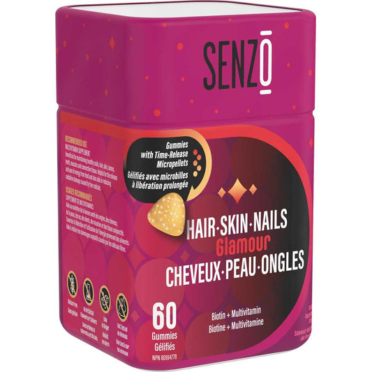 Senzo Glamour - Hair, Skin, and Nails Gummies, 60 Gummies