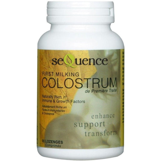 Sequence Colostrum 200mg, First Milking, Rich in Immune and Growth Factors, (Formerly Sequel Colostrom) 90 Lozenges