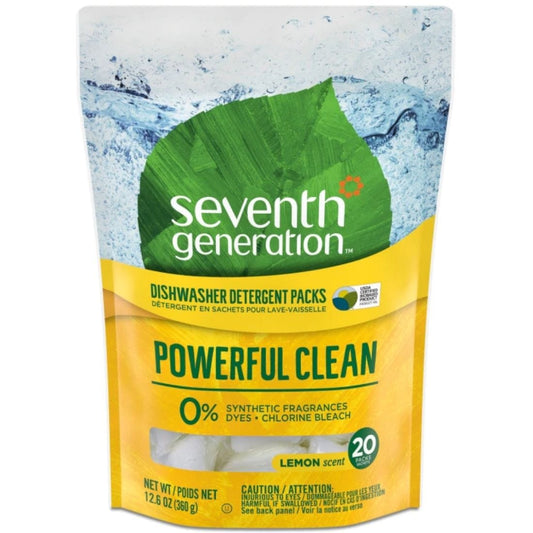 Seventh Generation Auto Dishwasher Detergent Packs, 20 Packs