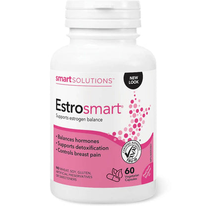 Smart Solutions Estrosmart, Estrogen balance, detoxification, controls breast pain (Formerly Lorna Vanderhaeghe Estrosmart)