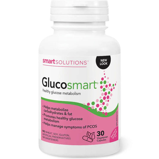 Smart Solutions Glucosmart, PCOS support, Healthy glucose metabolism (Formerly Lorna Vanderhaeghe Glucosmart)