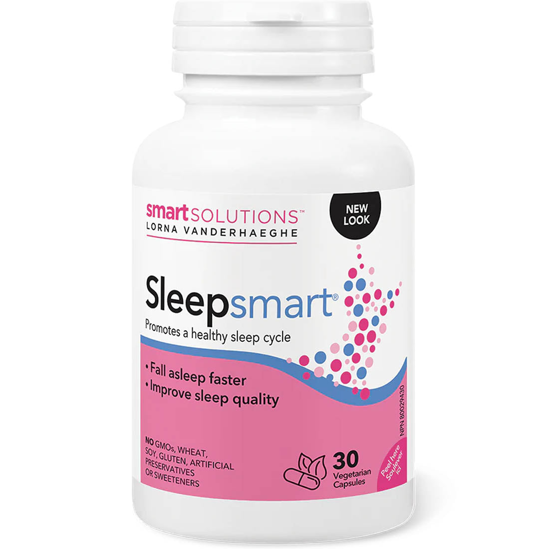 Smart Solutions Sleepsmart, Fall asleep faster and improve sleep quality, 30 Vegetarian Capsules (Formerly Lorna Vanderhaeghe Sleepsmart)