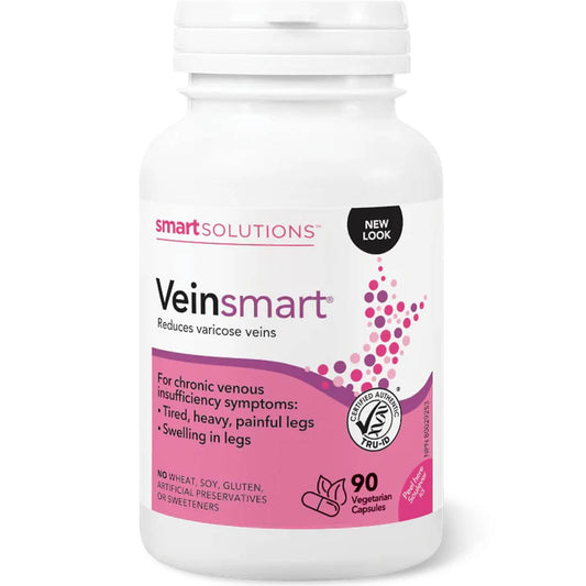 Smart Solutions Veinsmart, Reduce varicose veins, 90 Vegetarian Capsules (Formerly Lorna Vanderhaeghe)