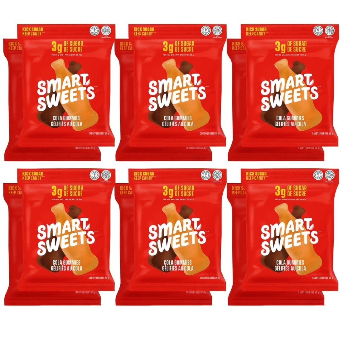Smart Sweets Cola Gummies, Low Sugar Naturally Sweetened