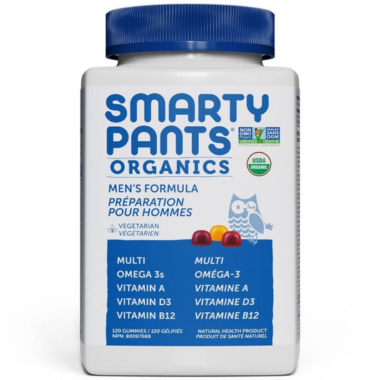 SmartyPants Organic Mens Formula Gummy Multivitamins