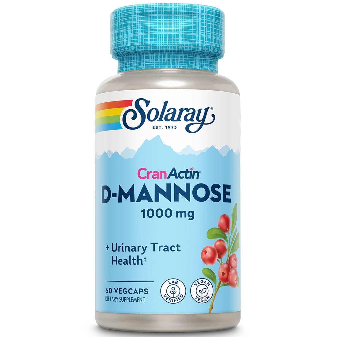 Solaray D-Mannose With CranActin, 60VegCaps