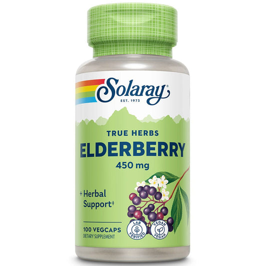 Solaray Elderberry 450mg, 100 Vegetable Capsules