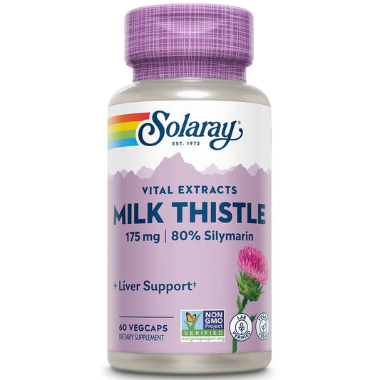 Solaray Milk Thistle Seed Extract 175mg, 60VegCaps