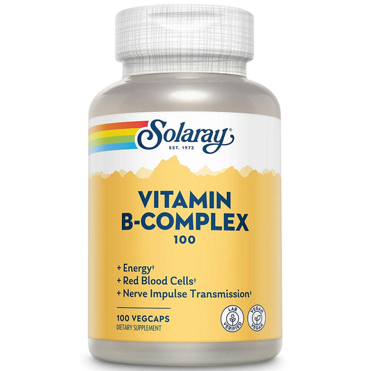 Solaray Vitamin B-Complex 100, 100 Vegetable Capsules