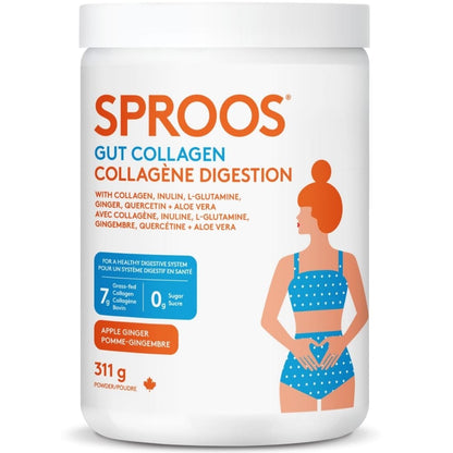Sproos Gut Collagen- Formerly Sproos Up Your Gut, Enhanced Collagen Beverage Mix, 309g