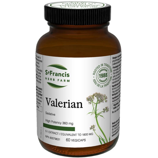St. Francis Valerian 360mg, 5:1 Extract, Capsules