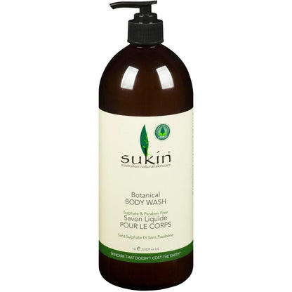 Sukin Botanical Body Wash, Clearance 40% Off, Final Sale
